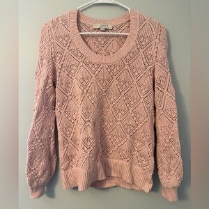 LOFT Women's Blush Knit Sweater